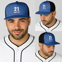 Caribbean Cricket Barbados Custom Baseball Net Cap Strike of the Tridents - Wonder Print Shop