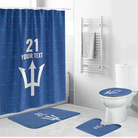 Caribbean Cricket Barbados Custom Bathroom Set Strike of the Tridents - Wonder Print Shop