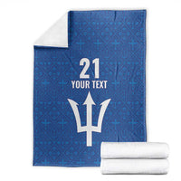 Caribbean Cricket Barbados Custom Blanket Strike of the Tridents - Wonder Print Shop