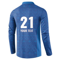 Caribbean Cricket Barbados Custom Button Sweatshirt Strike of the Tridents - Wonder Print Shop