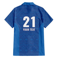 Caribbean Cricket Barbados Custom Family Matching Short Sleeve Bodycon Dress and Hawaiian Shirt Strike of the Tridents - Wonder Print Shop