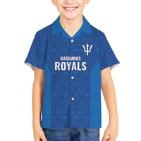 Caribbean Cricket Barbados Custom Family Matching Summer Maxi Dress and Hawaiian Shirt Strike of the Tridents - Wonder Print Shop