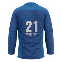 Caribbean Cricket Barbados Custom Hockey Jersey Strike of the Tridents - Wonder Print Shop