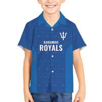 Caribbean Cricket Barbados Custom Kid Hawaiian Shirt Strike of the Tridents - Wonder Print Shop
