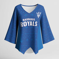Caribbean Cricket Barbados Custom Kimono Sleeve Blouse Strike of the Tridents - Wonder Print Shop
