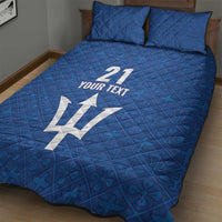 Caribbean Cricket Barbados Custom Quilt Bed Set Strike of the Tridents - Wonder Print Shop