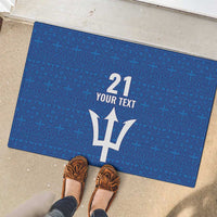 Caribbean Cricket Barbados Custom Rubber Doormat Strike of the Tridents - Wonder Print Shop