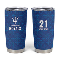 Caribbean Cricket Barbados Custom Tumbler Cup Strike of the Tridents - Wonder Print Shop