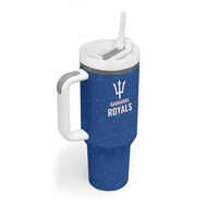 Caribbean Cricket Barbados Custom Tumbler With Handle Strike of the Tridents - Wonder Print Shop