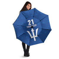 Caribbean Cricket Barbados Custom Umbrella Strike of the Tridents - Wonder Print Shop