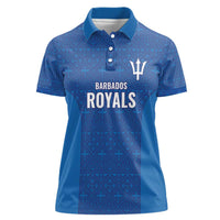 Caribbean Cricket Barbados Custom Women Polo Shirt Strike of the Tridents - Wonder Print Shop
