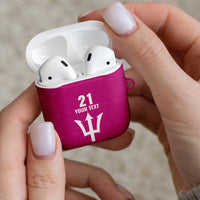 Caribbean Cricket Barbados Custom AirPods Case Strike of the Tridents Pink Fury - Wonder Print Shop