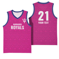 Caribbean Cricket Barbados Custom Basketball Jersey Strike of the Tridents Pink Fury - Wonder Print Shop