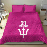 Caribbean Cricket Barbados Custom Bedding Set Strike of the Tridents Pink Fury - Wonder Print Shop
