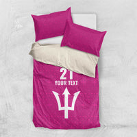 Caribbean Cricket Barbados Custom Bedding Set Strike of the Tridents Pink Fury - Wonder Print Shop