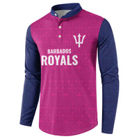 Caribbean Cricket Barbados Custom Button Sweatshirt Strike of the Tridents Pink Fury - Wonder Print Shop