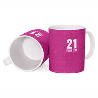 Caribbean Cricket Barbados Custom Ceramic Mug Strike of the Tridents Pink Fury - Wonder Print Shop