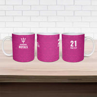 Caribbean Cricket Barbados Custom Ceramic Mug Strike of the Tridents Pink Fury - Wonder Print Shop