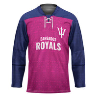 Caribbean Cricket Barbados Custom Hockey Jersey Strike of the Tridents Pink Fury - Wonder Print Shop