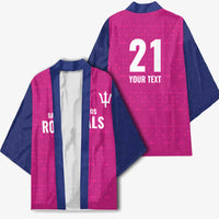 Caribbean Cricket Barbados Custom Kimono Strike of the Tridents Pink Fury - Wonder Print Shop