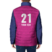 Caribbean Cricket Barbados Custom Padded Jacket Strike of the Tridents Pink Fury - Wonder Print Shop