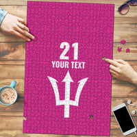 Caribbean Cricket Barbados Custom Puzzle Strike of the Tridents Pink Fury - Wonder Print Shop