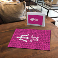 Caribbean Cricket Barbados Custom Puzzle Strike of the Tridents Pink Fury - Wonder Print Shop