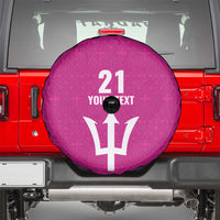 Caribbean Cricket Barbados Custom Spare Tire Cover Strike of the Tridents Pink Fury - Wonder Print Shop
