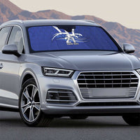 Caribbean Cricket Barbados Custom Auto Sun Shade Trident Champion’s Wave - Wonder Print Shop