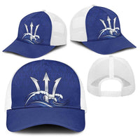 Caribbean Cricket Barbados Custom Baseball Net Cap Trident Champion’s Wave - Wonder Print Shop