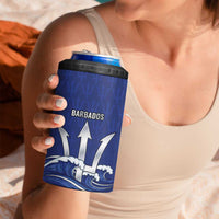 Caribbean Cricket Barbados Custom 4 in 1 Can Cooler Tumbler Trident Champion’s Wave - Wonder Print Shop