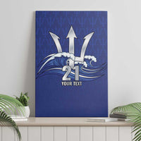 Caribbean Cricket Barbados Custom Canvas Wall Art Trident Champion’s Wave - Wonder Print Shop