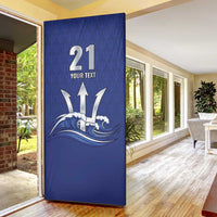 Caribbean Cricket Barbados Custom Door Cover Trident Champion’s Wave - Wonder Print Shop