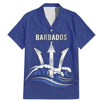 Caribbean Cricket Barbados Custom Family Matching Mermaid Dress and Hawaiian Shirt Trident Champion’s Wave - Wonder Print Shop