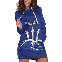 Caribbean Cricket Barbados Custom Hoodie Dress Trident Champion’s Wave - Wonder Print Shop