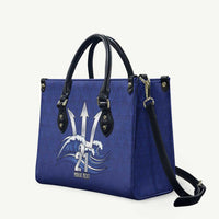 Caribbean Cricket Barbados Custom Leather Bag Trident Champion’s Wave - Wonder Print Shop