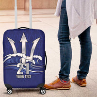 Caribbean Cricket Barbados Custom Luggage Cover Trident Champion’s Wave - Wonder Print Shop