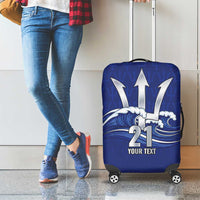 Caribbean Cricket Barbados Custom Luggage Cover Trident Champion’s Wave - Wonder Print Shop