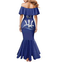 Caribbean Cricket Barbados Custom Mermaid Dress Trident Champion’s Wave - Wonder Print Shop