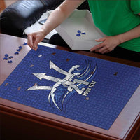 Caribbean Cricket Barbados Custom Puzzle Trident Champion’s Wave - Wonder Print Shop