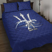 Caribbean Cricket Barbados Custom Quilt Bed Set Trident Champion’s Wave - Wonder Print Shop