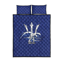 Caribbean Cricket Barbados Custom Quilt Bed Set Trident Champion’s Wave - Wonder Print Shop