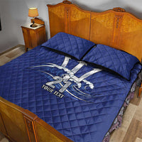 Caribbean Cricket Barbados Custom Quilt Bed Set Trident Champion’s Wave - Wonder Print Shop