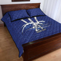 Caribbean Cricket Barbados Custom Quilt Bed Set Trident Champion’s Wave - Wonder Print Shop