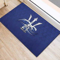 Caribbean Cricket Barbados Custom Rubber Doormat Trident Champion’s Wave - Wonder Print Shop