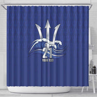 Caribbean Cricket Barbados Custom Shower Curtain Trident Champion’s Wave - Wonder Print Shop