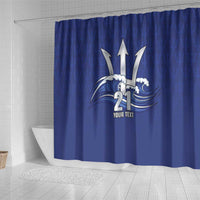 Caribbean Cricket Barbados Custom Shower Curtain Trident Champion’s Wave - Wonder Print Shop