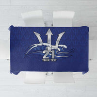 Caribbean Cricket Barbados Custom Tablecloth Trident Champion’s Wave - Wonder Print Shop