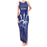 Caribbean Cricket Barbados Custom Tank Maxi Dress Trident Champion’s Wave - Wonder Print Shop