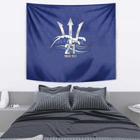 Caribbean Cricket Barbados Custom Tapestry Trident Champion’s Wave - Wonder Print Shop